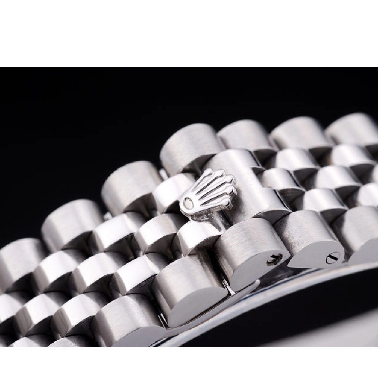 AAA replica watch Ribbed Diamonds Black 7458 Bezel Datejust Rolex Dial 0816